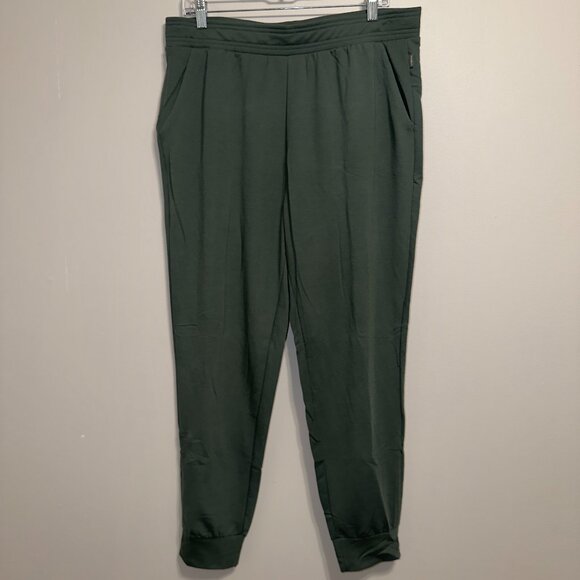 Eddie Bauer Women's Size Large Green Lounge Jogger Pants Performance Stretch Sof - Picture 2 of 7